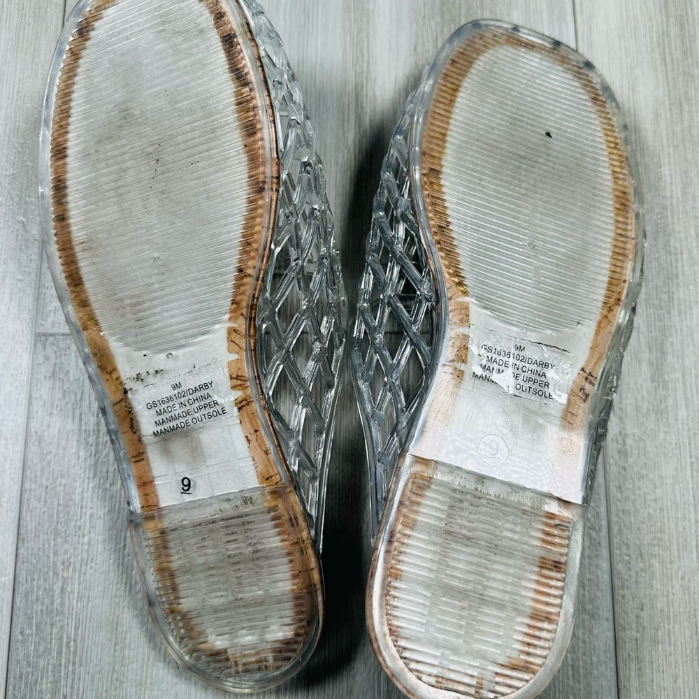 MIA Women’s Darby Clear Slip On Jelly’s Size 9 - Picture 6 of 6